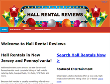 Tablet Screenshot of hallrentalreviews.com